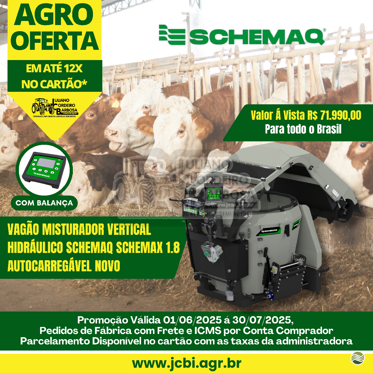 IMPLEMENTOS AGRICOLAS VAGAO VERTICAL VAGAO VERTICAL AUTO-CARREGÁVEL JCBi Máquinas e Implementos Agrícolas MARACAJU MATO GROSSO DO SUL MS