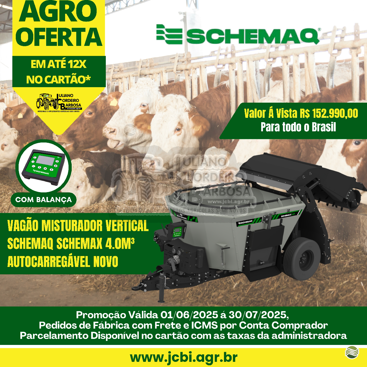IMPLEMENTOS AGRICOLAS VAGAO VERTICAL VAGAO VERTICAL AUTO-CARREGÁVEL JCBi Máquinas e Implementos Agrícolas MARACAJU MATO GROSSO DO SUL MS