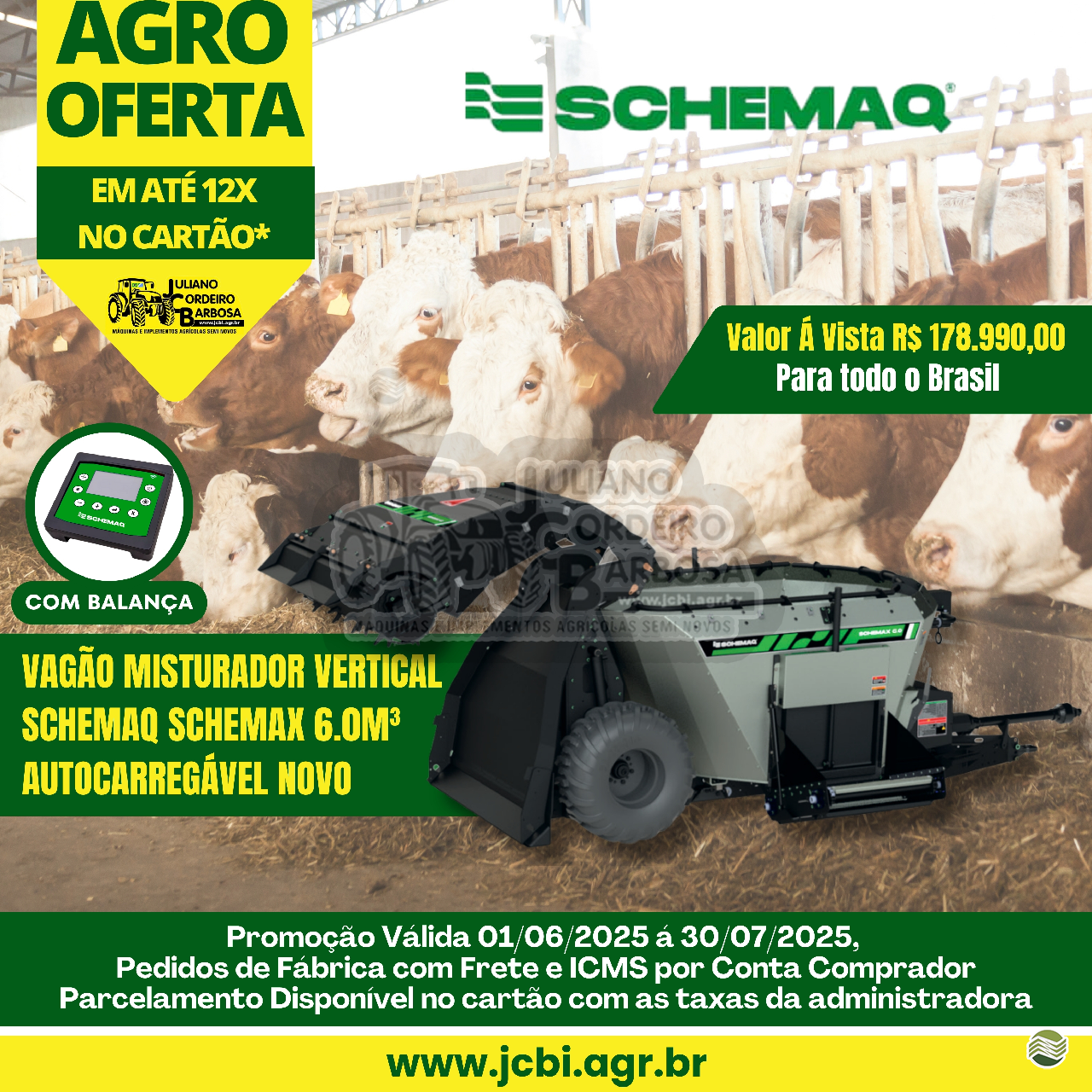 IMPLEMENTOS AGRICOLAS VAGAO VERTICAL VAGAO VERTICAL AUTO-CARREGÁVEL JCBi Máquinas e Implementos Agrícolas MARACAJU MATO GROSSO DO SUL MS