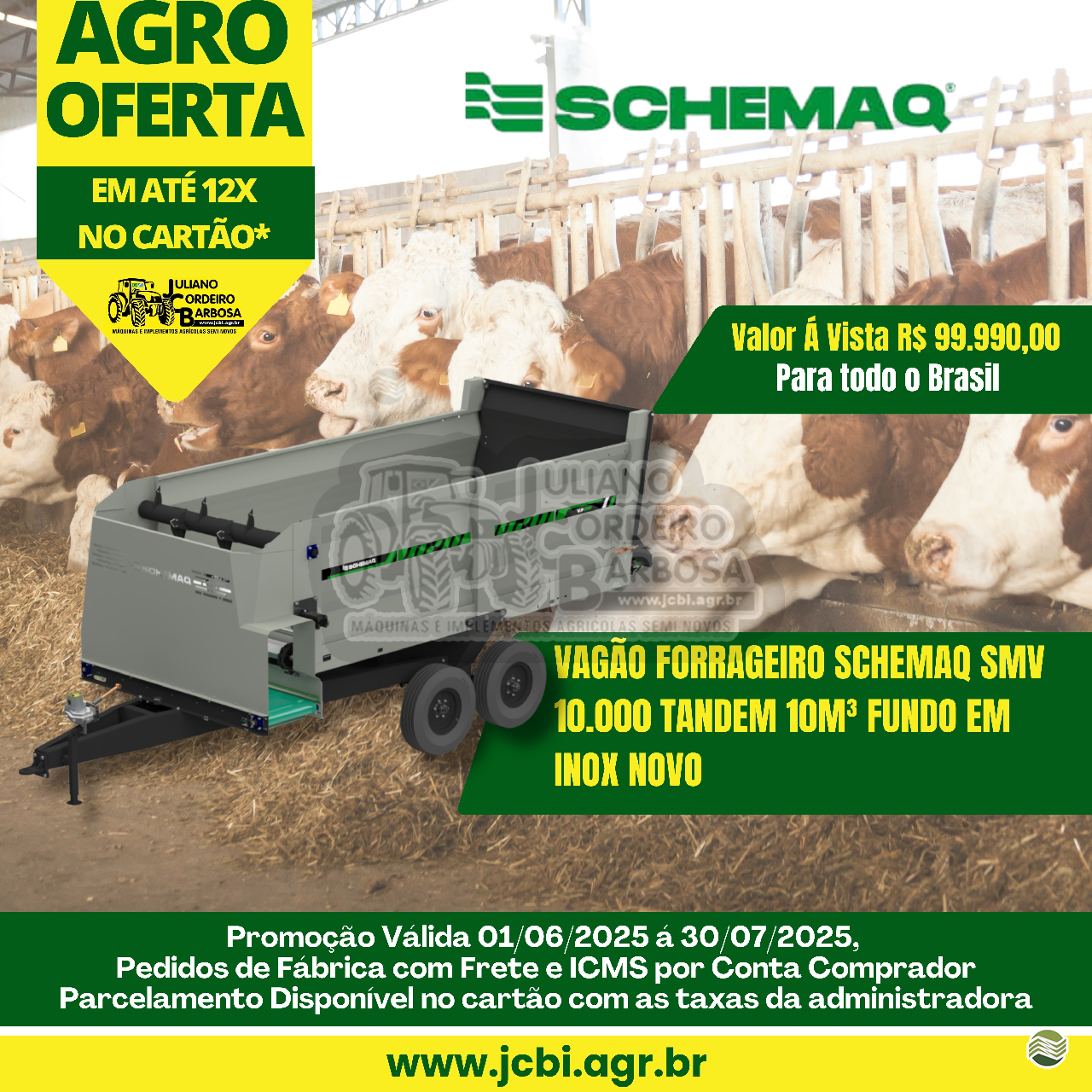 IMPLEMENTOS AGRICOLAS VAGAO FORRAGEIRO VAGÃO FORRAGEIRO JCBi Máquinas e Implementos Agrícolas MARACAJU MATO GROSSO DO SUL MS