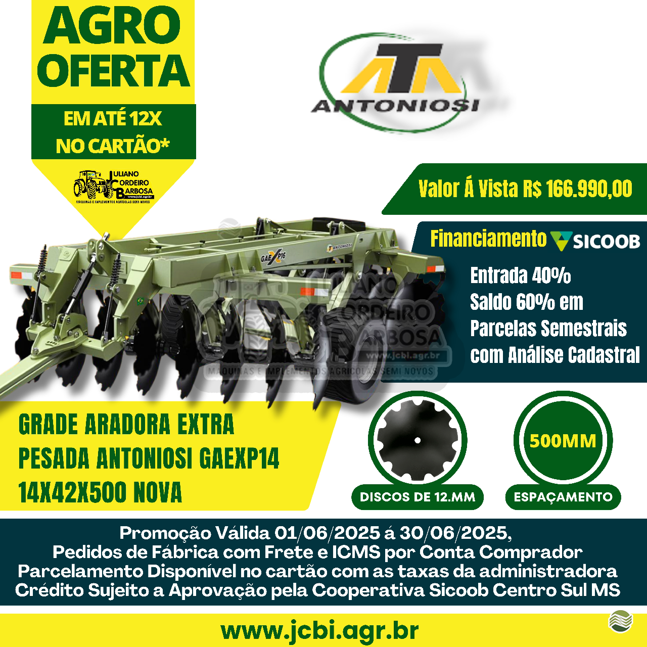 ARADORA 14 DISCOS de JCBi Máquinas e Implementos Agrícolas