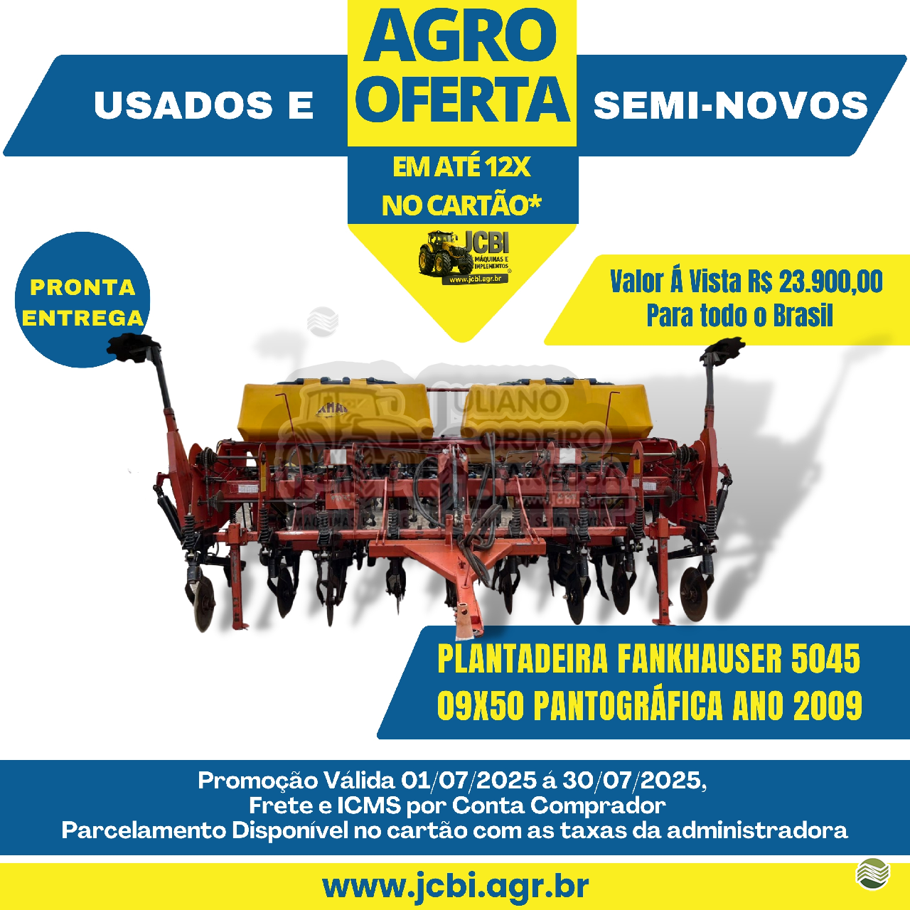 PLANTADEIRA FANKHAUSER PLANTADORA 5045 JCBi Máquinas e Implementos Agrícolas MARACAJU MATO GROSSO DO SUL MS