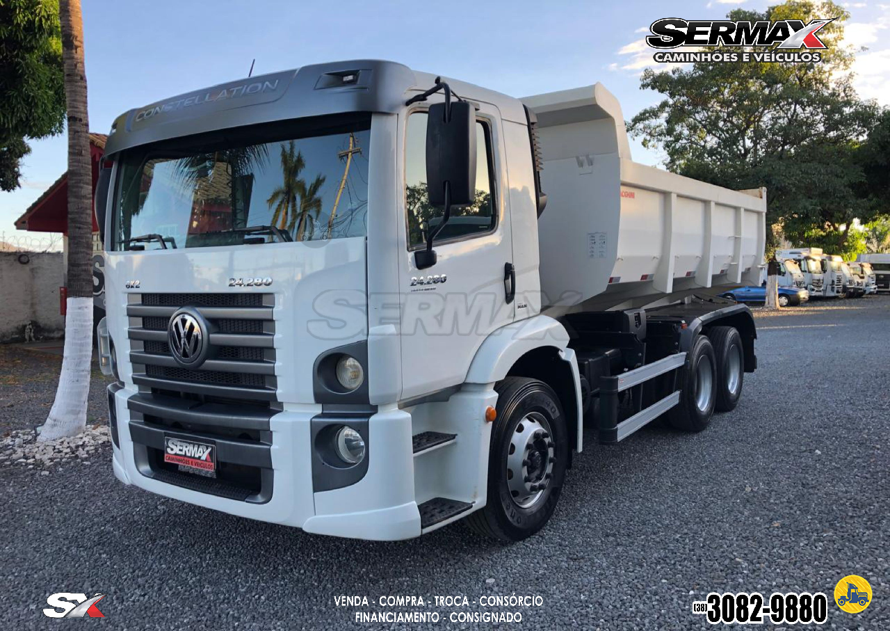 CAMINHAO VOLKSWAGEN VW 24280 Caçamba Basculante Truck 6x2 Sermax Caminhões MONTES CLAROS MINAS GERAIS MG