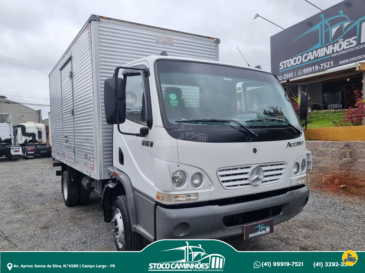 CAMINHAO MERCEDES-BENZ MB 915 Baú Furgão Cavalo 4x2 Stoco Caminhões  CAMPO LARGO PARANÁ PR