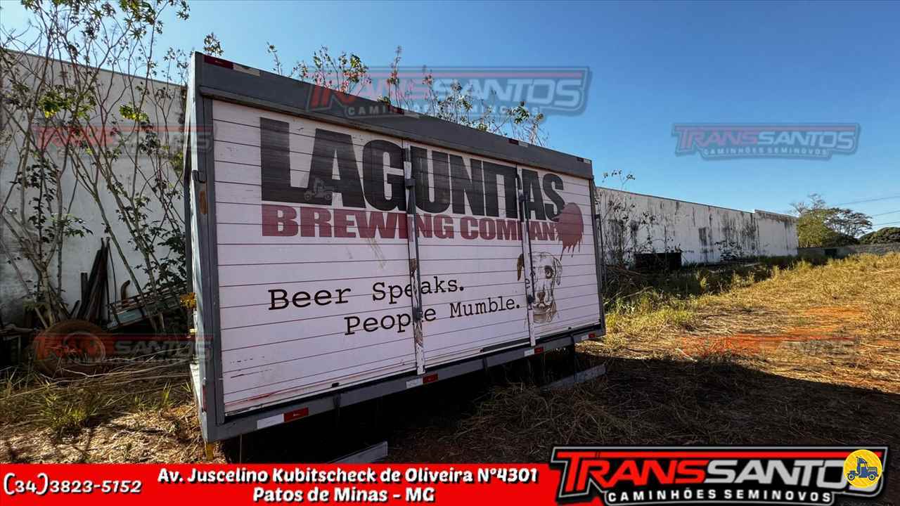 CARROCERIA SOBRE CHASSI  CAMINHAO 3/4 BAU BEBIDAS TransSantos Seminovos PATOS DE MINAS MINAS GERAIS MG