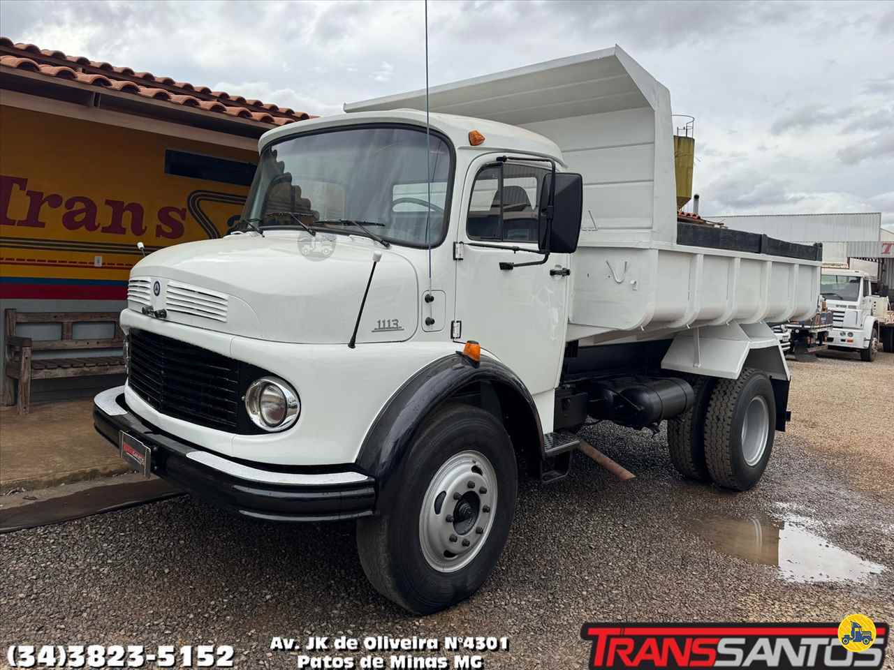 CAMINHAO MERCEDES-BENZ MB 1113 Caçamba Basculante Toco 4x2 TransSantos Seminovos PATOS DE MINAS MINAS GERAIS MG