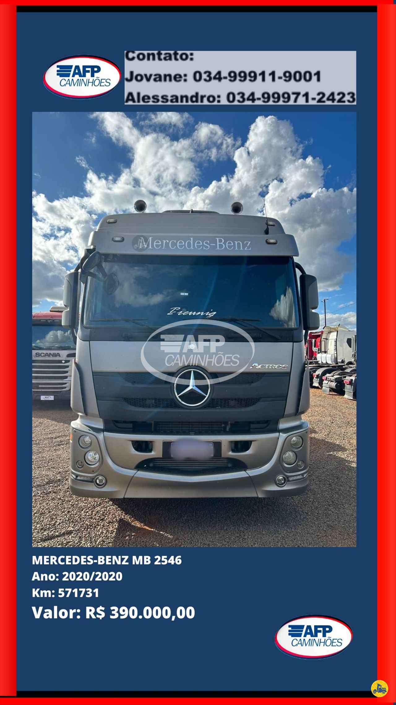 CAMINHAO MERCEDES-BENZ MB 2546 Cavalo Mecânico Cavalo 6x4 AFP Caminhões UBERLANDIA MINAS GERAIS MG