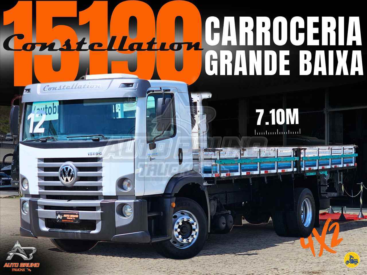 CAMINHAO VOLKSWAGEN VW 15190 Grade Baixa Toco 4x2 Auto Bruno Trucks BETIM MINAS GERAIS MG