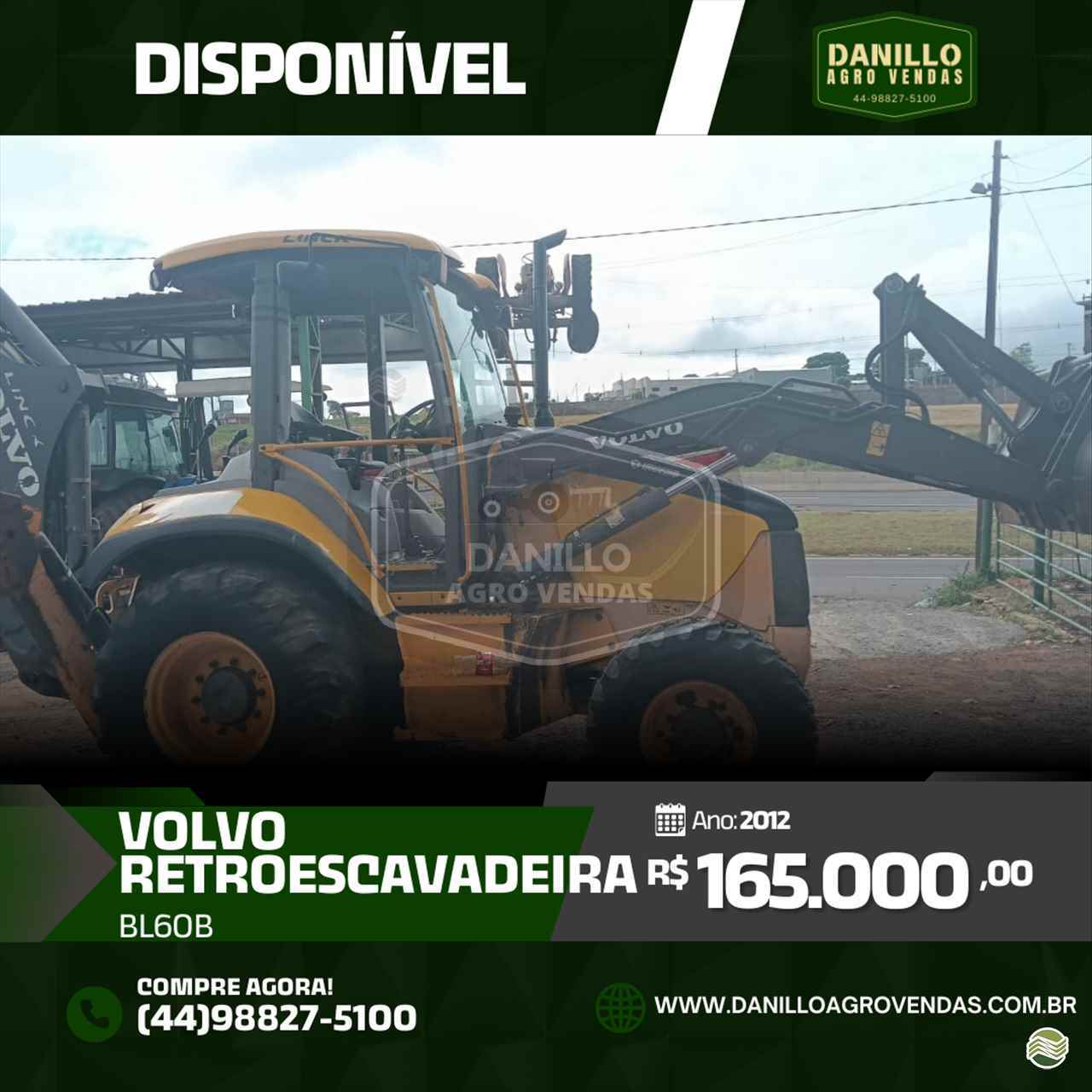 RETRO ESCAVADEIRA VOLVO BL60B Tração 4x4 Danillo Agro Vendas UMUARAMA PARANÁ PR