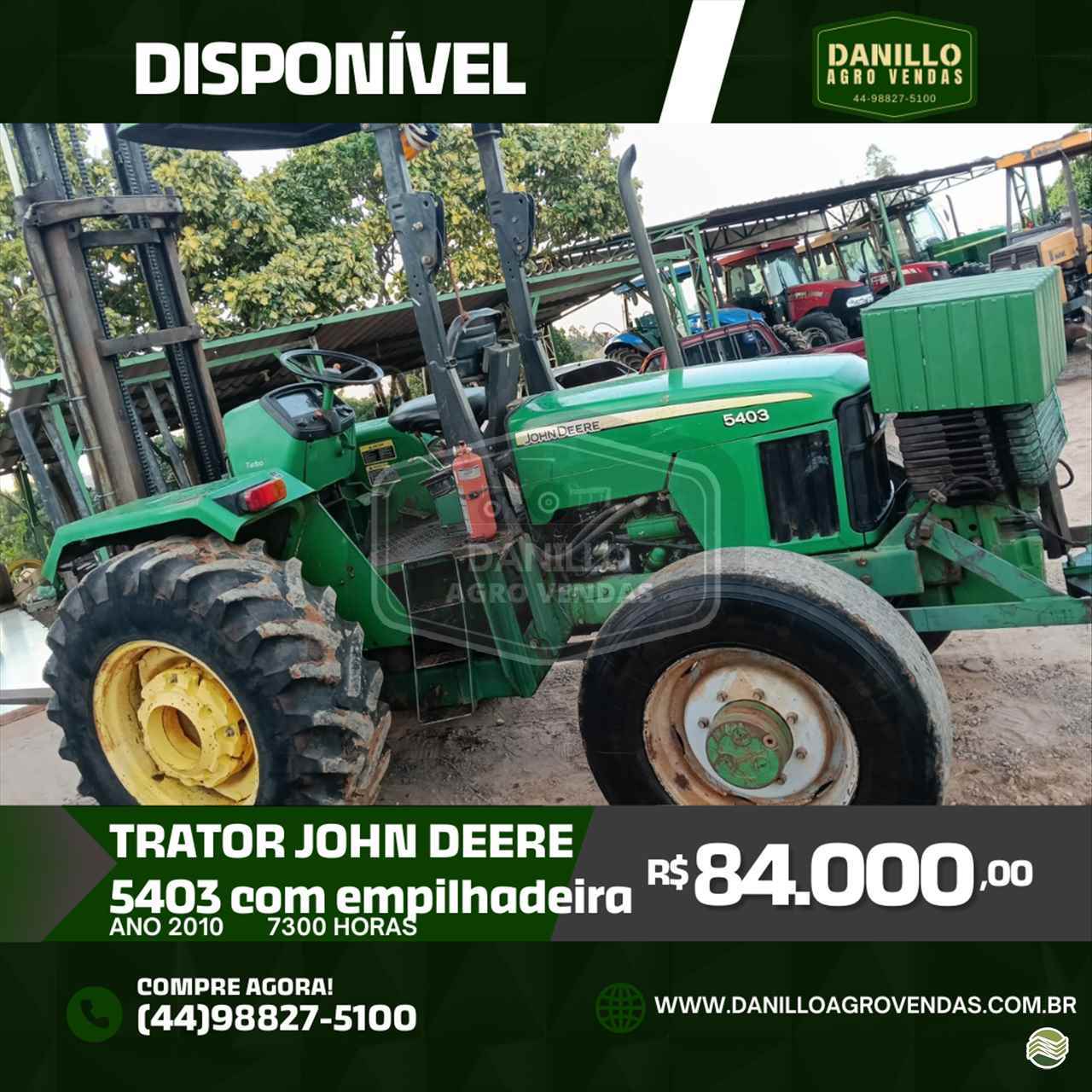 TRATOR JOHN DEERE JOHN DEERE 5403 Tração 4x4 Danillo Agro Vendas UMUARAMA PARANÁ PR