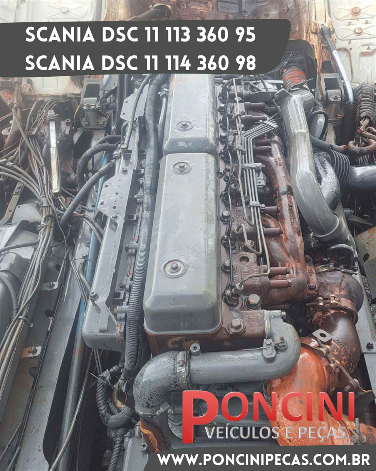 Motor Scania 113 360 95 completo