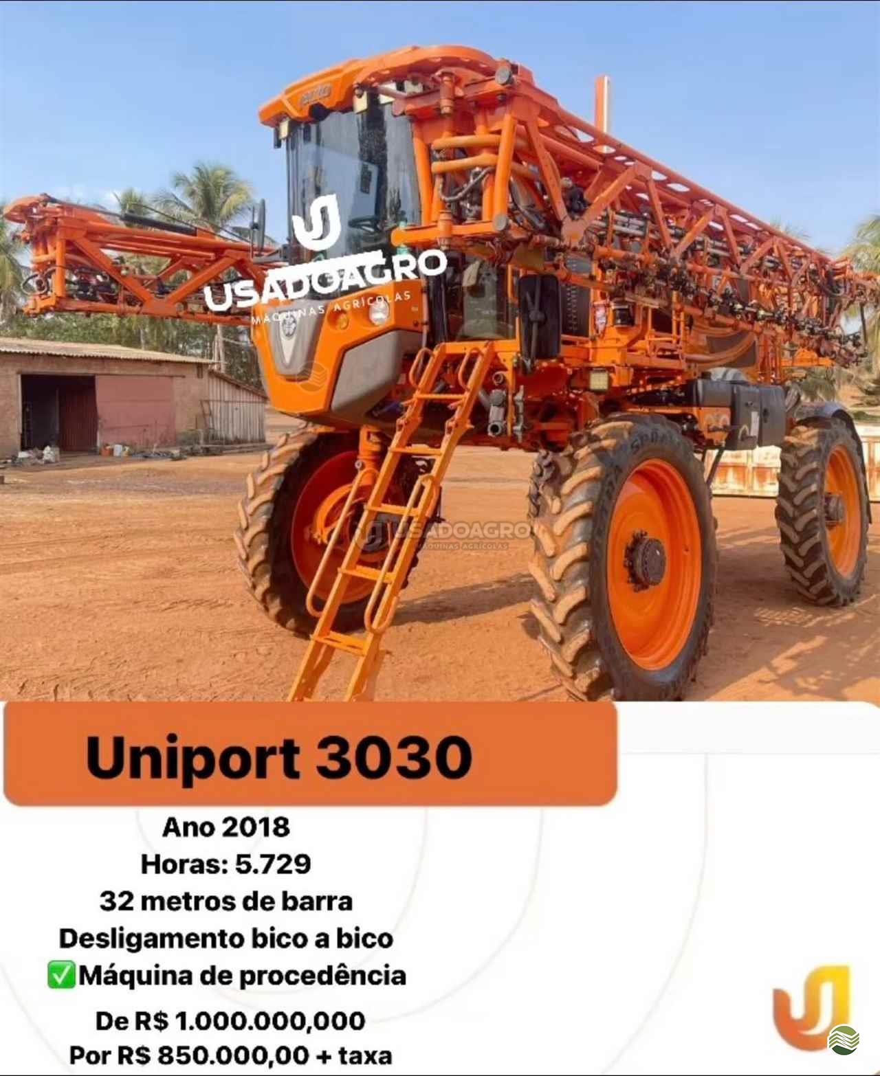 PULVERIZADOR JACTO UNIPORT 3030 Usado Agro Máquinas Agrícolas RONDONOPOLIS MATO GROSSO MT