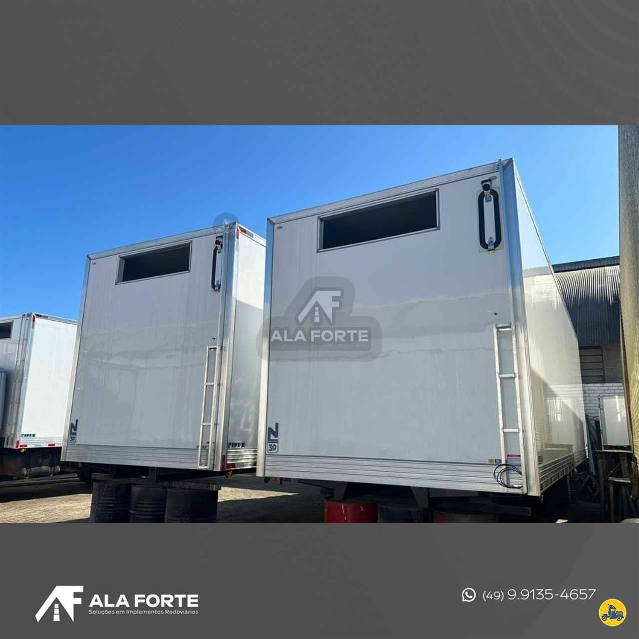 CARROCERIA SOBRE CHASSI  BITRUCK BAU FRIGORIFICO Ala Forte Implementos Rodoviários CHAPECO SANTA CATARINA SC