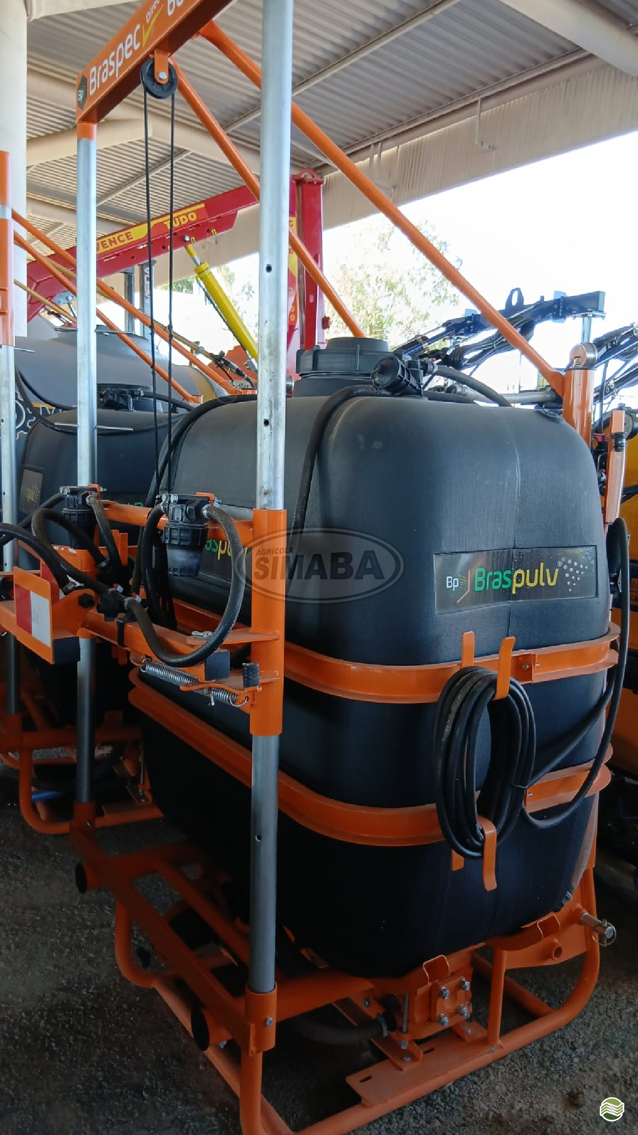 PULVERIZADOR BRASPULV 600 Litros Acoplado Hidráulico Agrícola Simaba LUIS EDUARDO MAGALHAES BAHIA BA