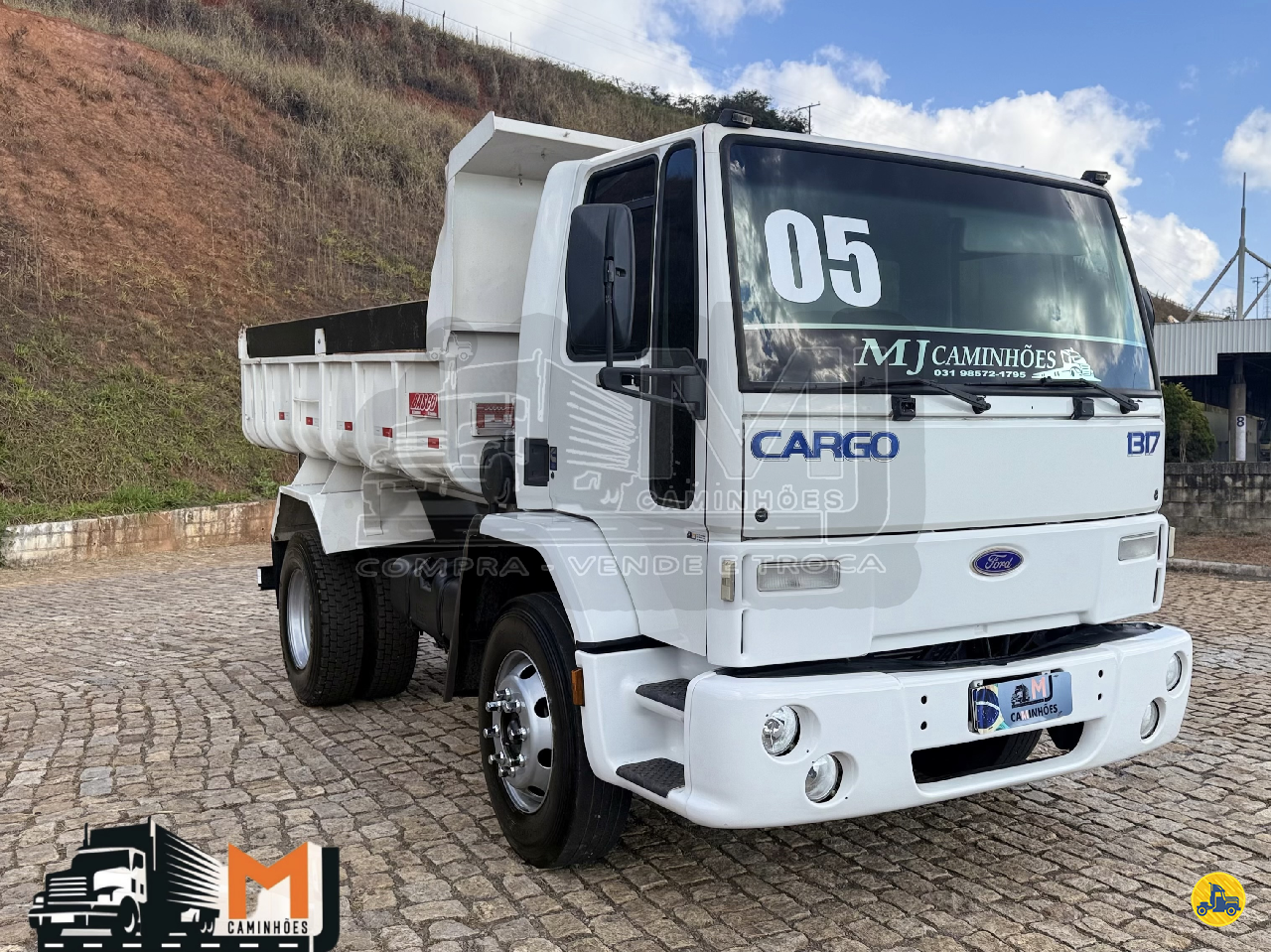 CAMINHAO FORD CARGO 1317 Caçamba Basculante Toco 4x2 MJ Caminhões JOAO MONLEVADE MINAS GERAIS MG