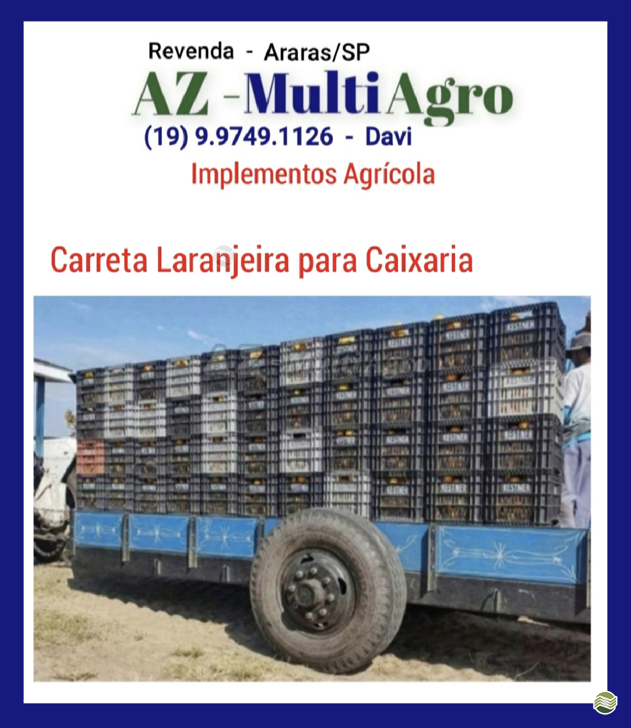 IMPLEMENTOS AGRICOLAS CARRETA AGRÍCOLA CARRETA 6T AZ Multiagro Tratores Impls. Peças e Pneus ARARAS SÃO PAULO SP