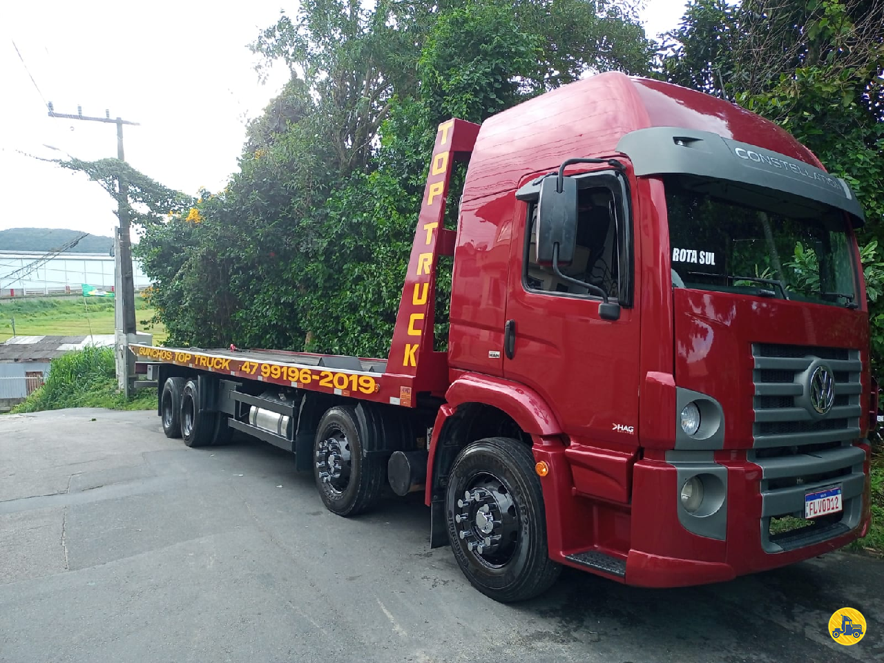 CAMINHAO VOLKSWAGEN VW 24280 Plataforma BiTruck 8x2 Classe A Transportes ITAPEMA SANTA CATARINA SC