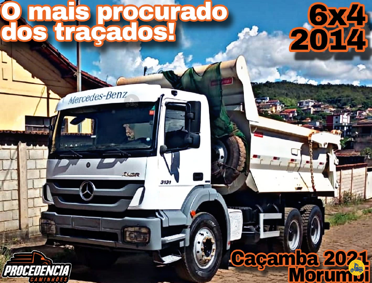 CAMINHAO MERCEDES-BENZ MB 3131 Caçamba Basculante Truck 6x4 Procedência Caminhões CONTAGEM MINAS GERAIS MG