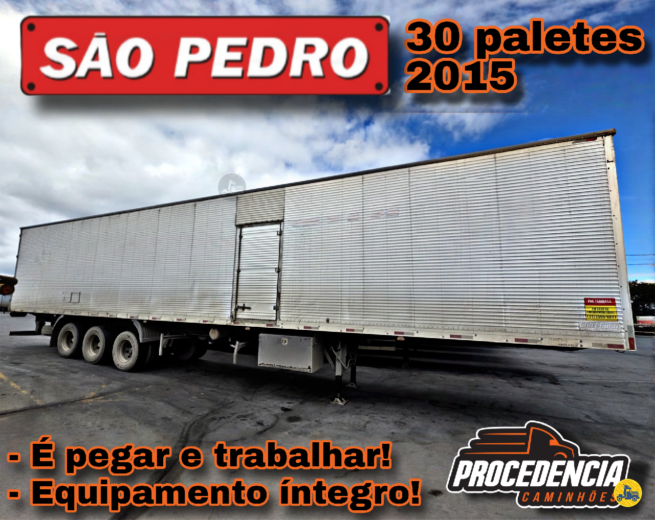 CARRETA SEMI-REBOQUE BAU FURGÃO Procedência Caminhões CONTAGEM MINAS GERAIS MG